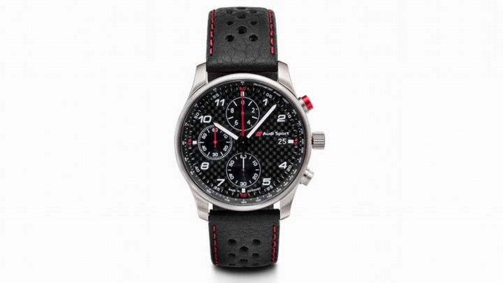 Audi Sport Chronograph, Herren, schwarz, Uhren