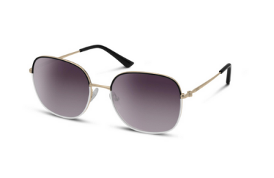 Audi Sonnenbrille für Damen, gold/schwarz/weiß