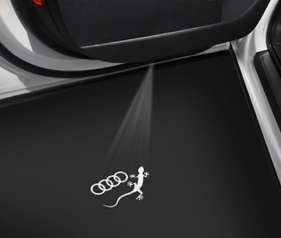 Audi Einstiegsbeleuchtung Logoprojektion Audi Ringe /Gecko