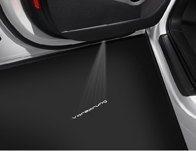 Audi Einstiegsbeleuchtung Logoprojektion Vorsprung