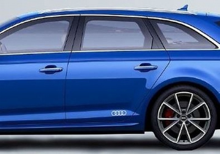 Audi Dekorfolie Audi Ringe florettsilber Aufkleber Audi Ringe 2xStk, Nachrüstungen