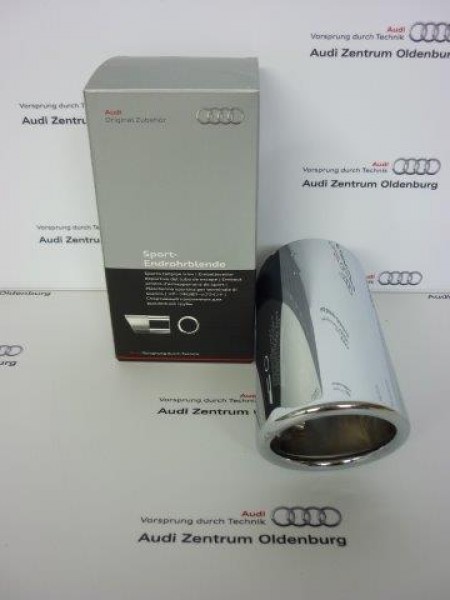 Audi A3 (Modell 8V) Endrohrblende/Auspuffblende, chrom, 8V0071771