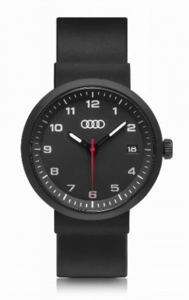 NEU/OVP Original Audi Chronograph schwarz/silber Audi Uhr 