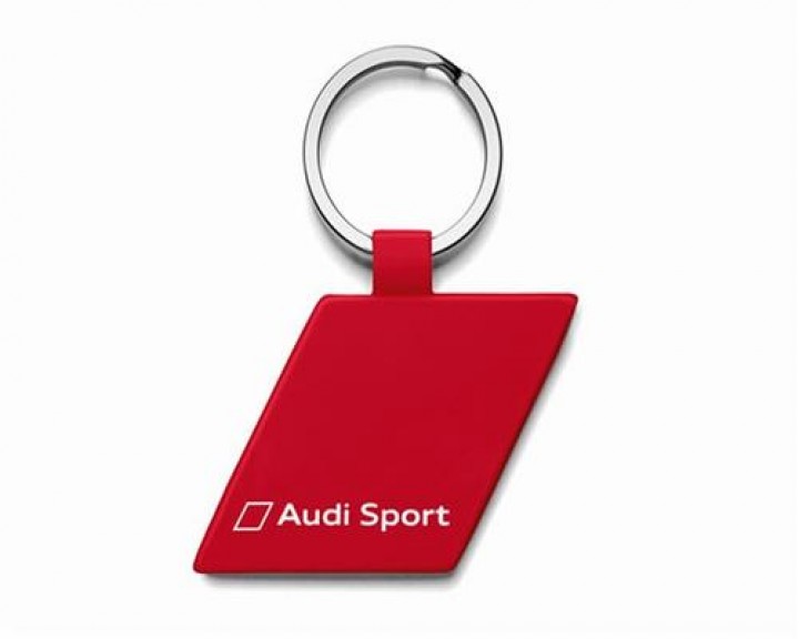 Audi Sport Schlüsselanhänger, Metall Raute, Schlüsselanhänger