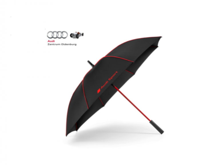 Audi Sport Stockschirm/ Regenschirm schwarz/rot
