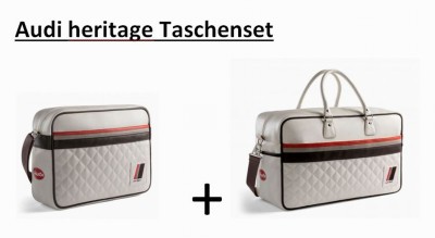 Taschenset, Freizeittasche und Messenger Bag Audi quattro Heritage